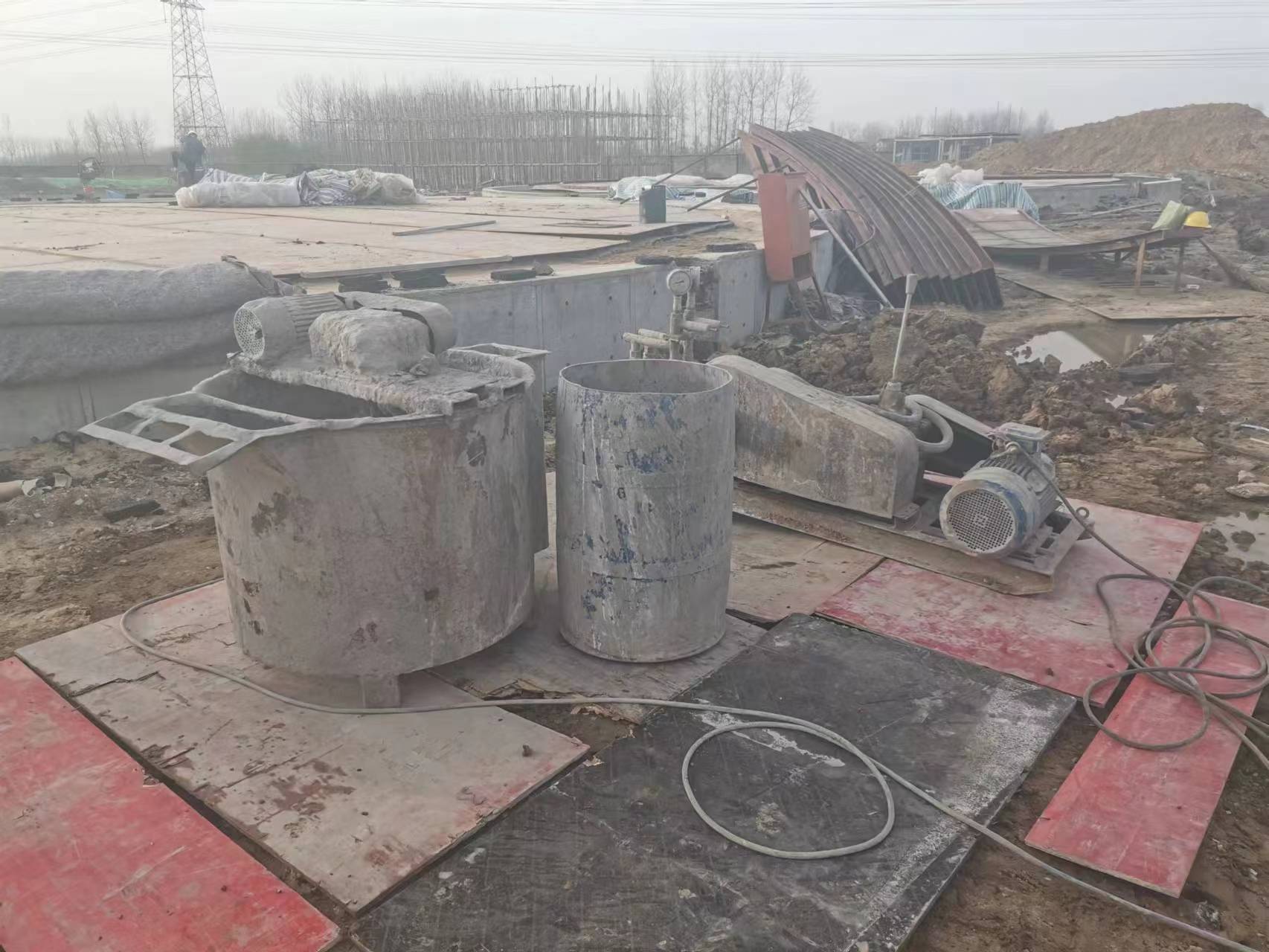 石碣镇回填土注浆